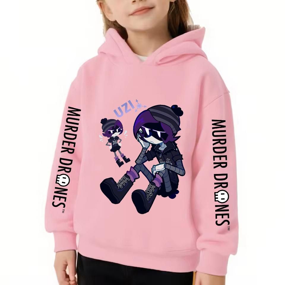Murder Drones Uzi Bluza Dzieci Ubrania z Kreskówki Dziewczęcy Pulower Bluzy z Długim Rękawem Chłopcy Odzież Wierzchnia Anime Jesień Ubrania Dziecięce