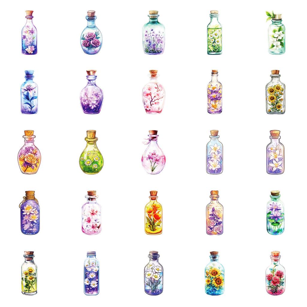 50 Neue Kreative Blumen Welt Graffiti Aufkleber DIY Skateboard Kühlschrank