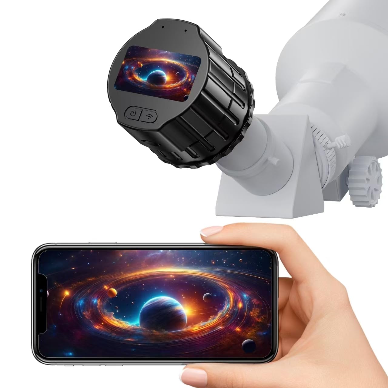 

Новая WiFi-камера-телескоп 2025 года с 64 ГБ TF 4 МП Цифровая и 3 часа непрерывного беспроводного электронного окуляра для 2K видео 1920x1080P Электронная чёрный