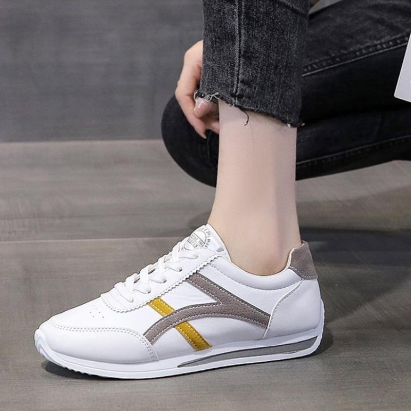 Foreign trade white shoes wholesale 2025 new round head color matching flat baseplate shoes student sports and leisure Forrest Gump women's shoes