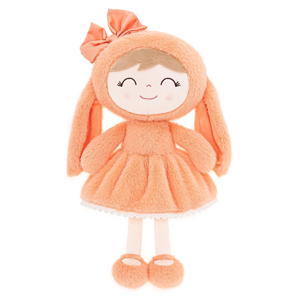 Baby Dolls Plush Doll New Design Rabbit Doll Soft Toys Gir's Birthday Gift 30cm Orange