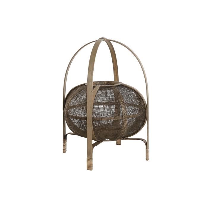 Bougeoir - Naturel Marron - Bambou - 33 x 33 x 42 cm - Objets Décoratifs