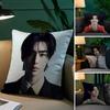 Kpop Style Singer P-Park Sunghoon Pillow Case Anti-Dustmite Pillowcase Invisible Zipper Silky Short Plush Sofa Cushion Cover