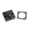 UK Standard Waterproof 13A Outdoor Socket with Square Cover for Construction and Industrial Use