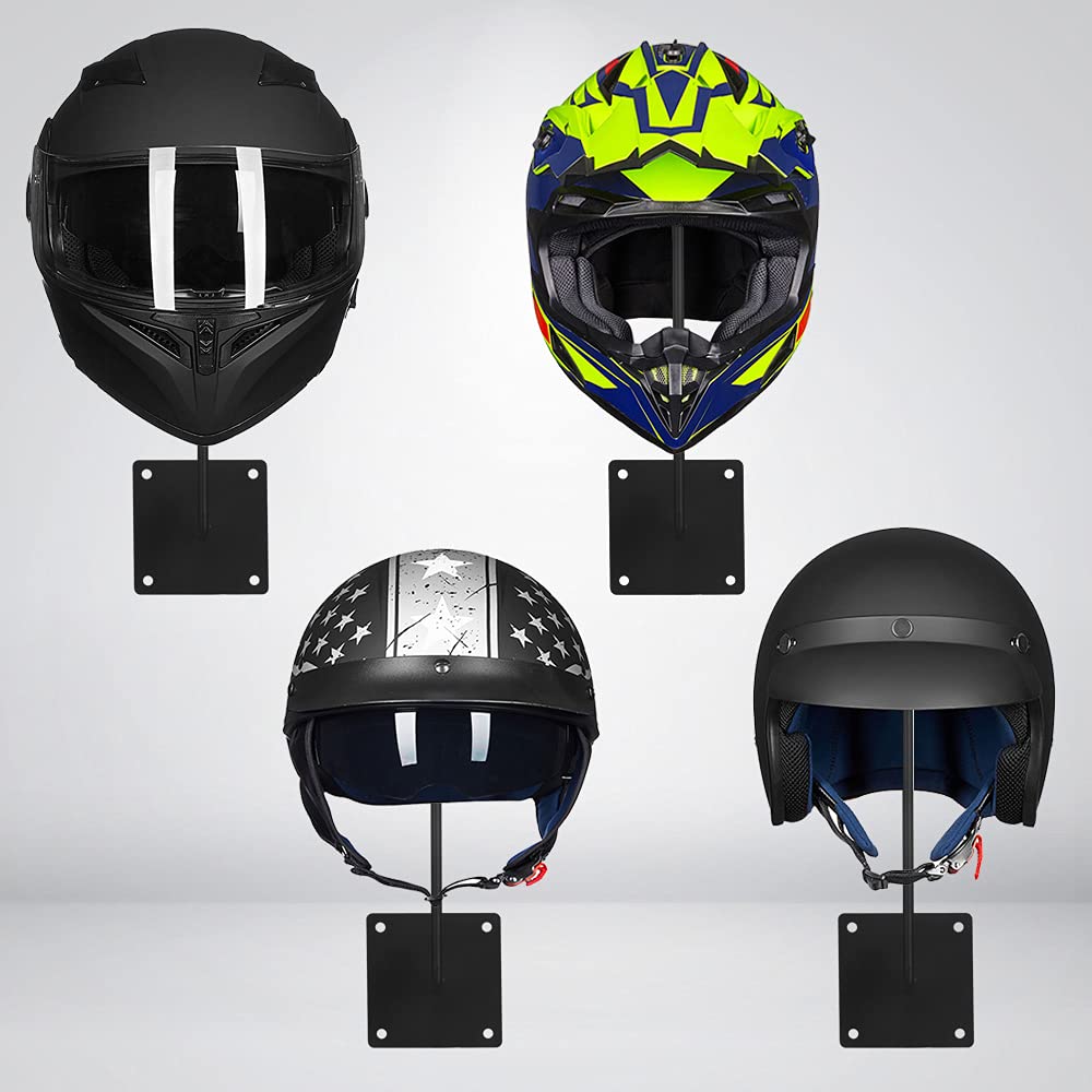 ILM Helmet Helmet Storage Hat Storage for Road Full Face Space Utilization 3-Piece Holder/Hanger, Hook, Rack, Wall-Mounted Motorcycles, Bicycles,