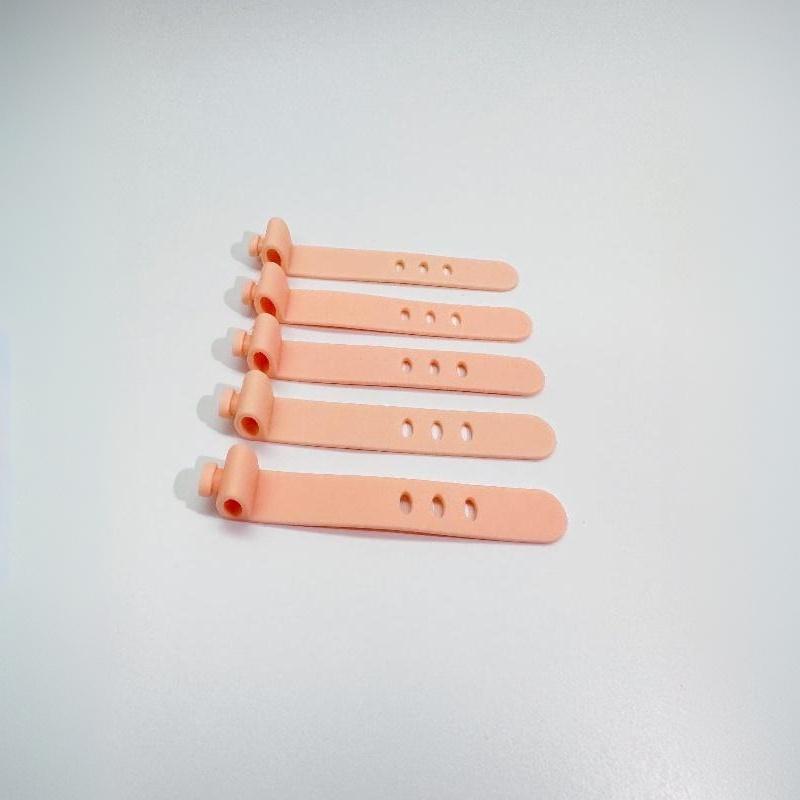 TPR Cable Organizer Straps 10 Pcs Reusable Adjustable Multi-Color Cord Ties for Headphones Chargers Small Electronics Home Use
