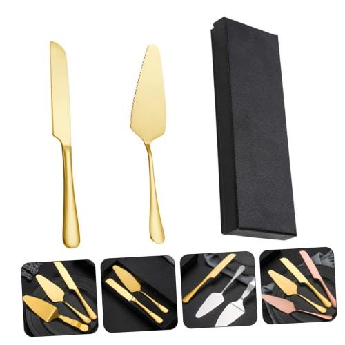 GRADENEVE 1 Set Cake Knife Set, Birthday Cake Knife, Cake Cutting Accessories for Wedding Cakes, Cake Scraper, Cake Cutting Supplies, Cake Spatula and
