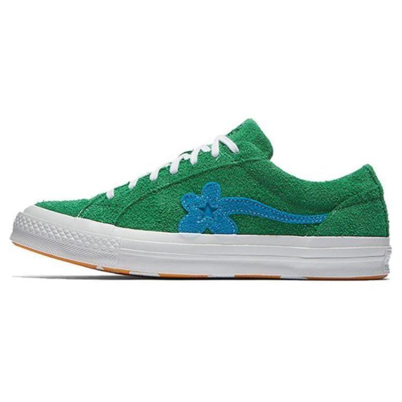 

Golf Le Fleur x Converse One Star Ox Jolly Green Retro Collaboration Fashion Non-Slip Lightweight Low-Top Sneakers Unisex Green. 44.5