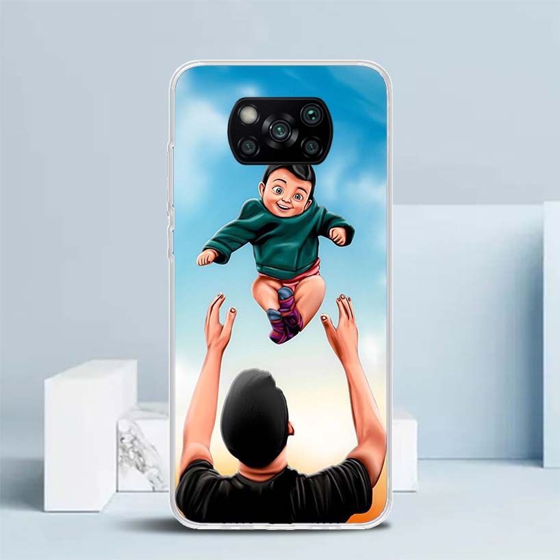 

Dad And Baby Girl Boy Soft Cover for Xiaomi Poco F7 Ultra X7 X6 X5 Pro M7 Phone Case Redmi 15 15C 13 13C 12 12C 10 10C Print She Redmi 13C