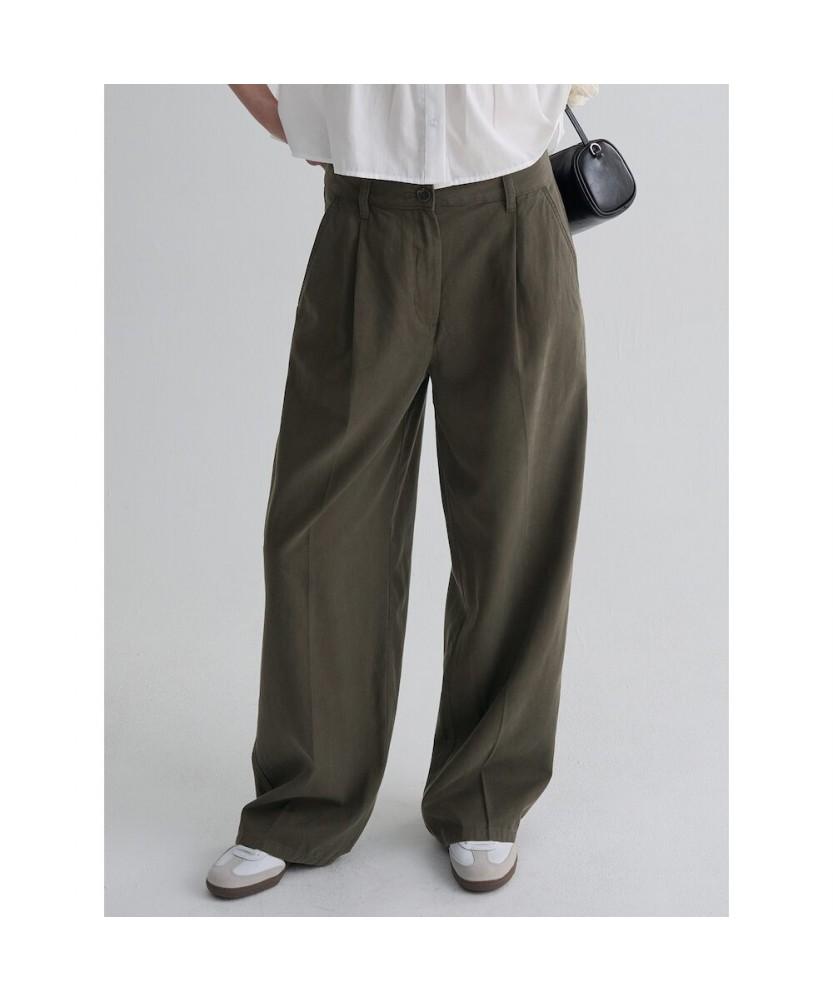 8seconds Tencel Cotton Wide Pants Khaki