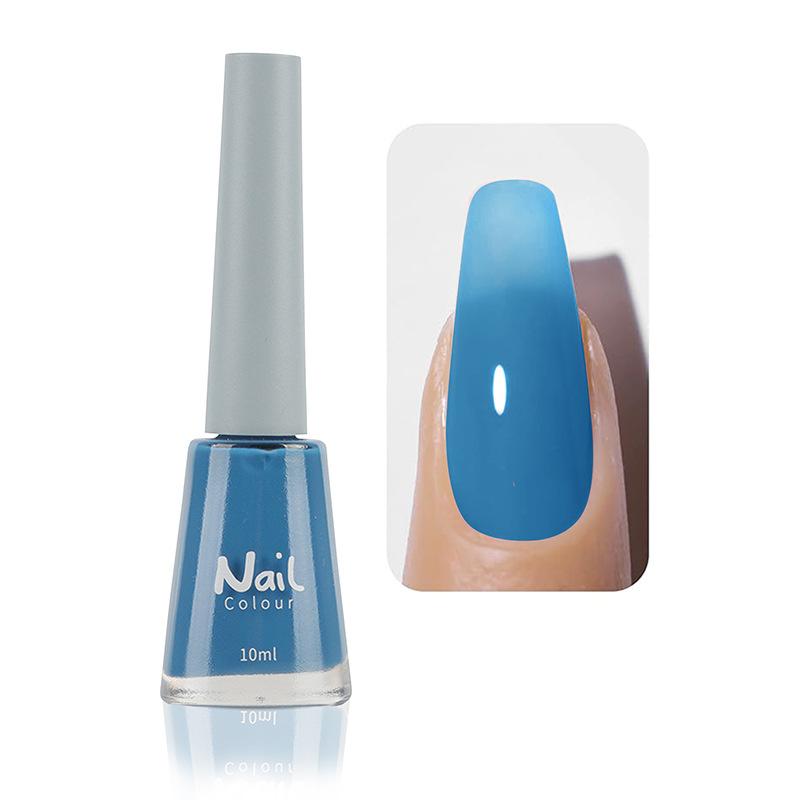 Oil-based Nail Polish Non-peeling Non-bake Fast-drying Lasting Nude Color Transparent Nail Salon Full Set of Nail Polish