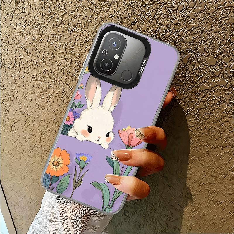 Cute Cartoon Bunny Rabbit Shockproof Phone Case for Xiaomi Poco X7 X6 X5 X3 Pro F7 Ultra M8 Redmi 15C 15 14C 13C 12C 10C 13 12 1