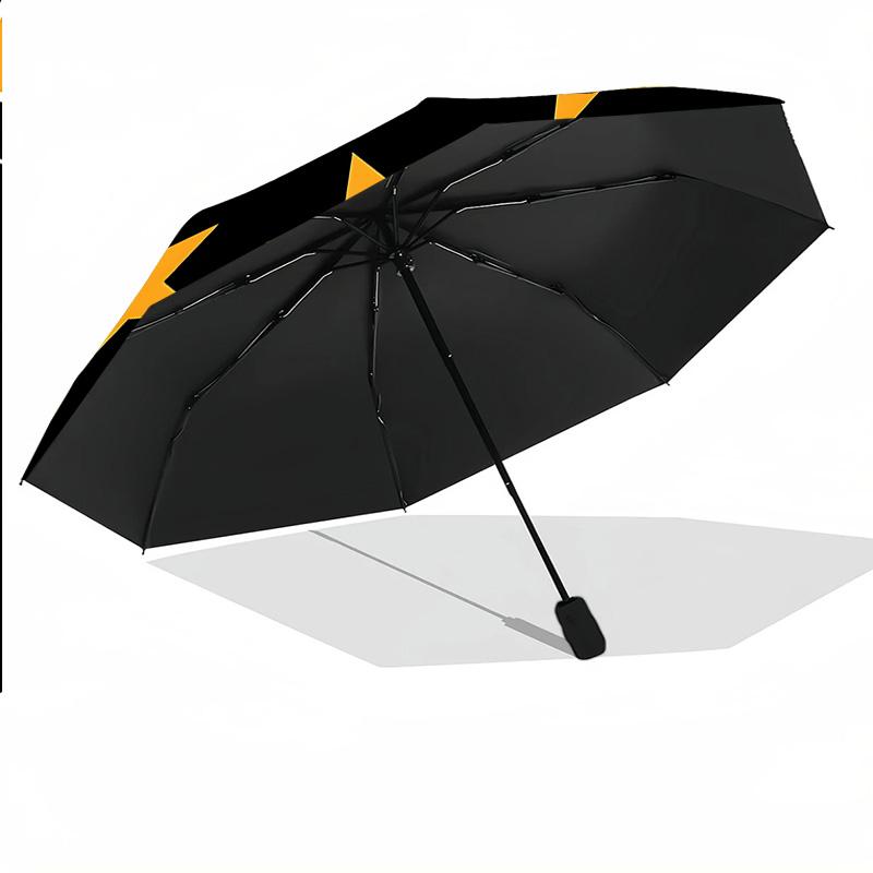 8‑Rib Automatic Umbrella, Wolverhampton Wanderers Design Foldable Umbrella for Sun Rain Protection Travel