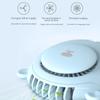 Bear Ears Hanging Neck Fan, 3 Speed USB Rechargeable Mini Portable Fan, Lightweight Fan with Neck Strap for Outdoor Travel