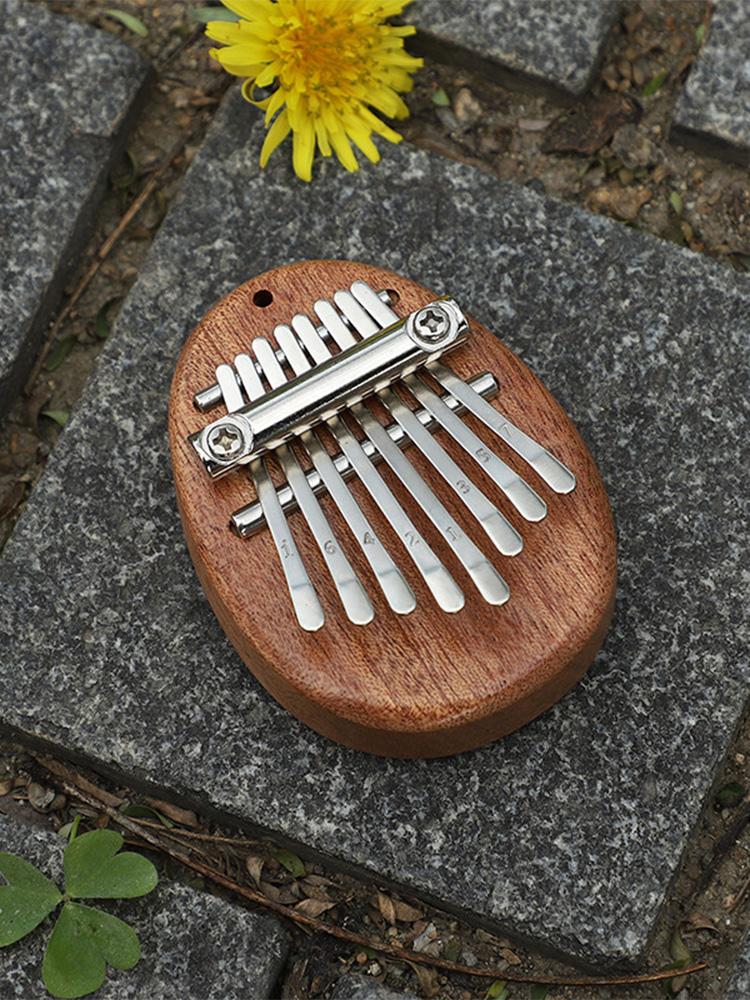 Water Drop Style Cute Instrument Portable Exquisite Gift Set for Kids Mini Kalimba 8 Key Thumb Piano 1Pcs