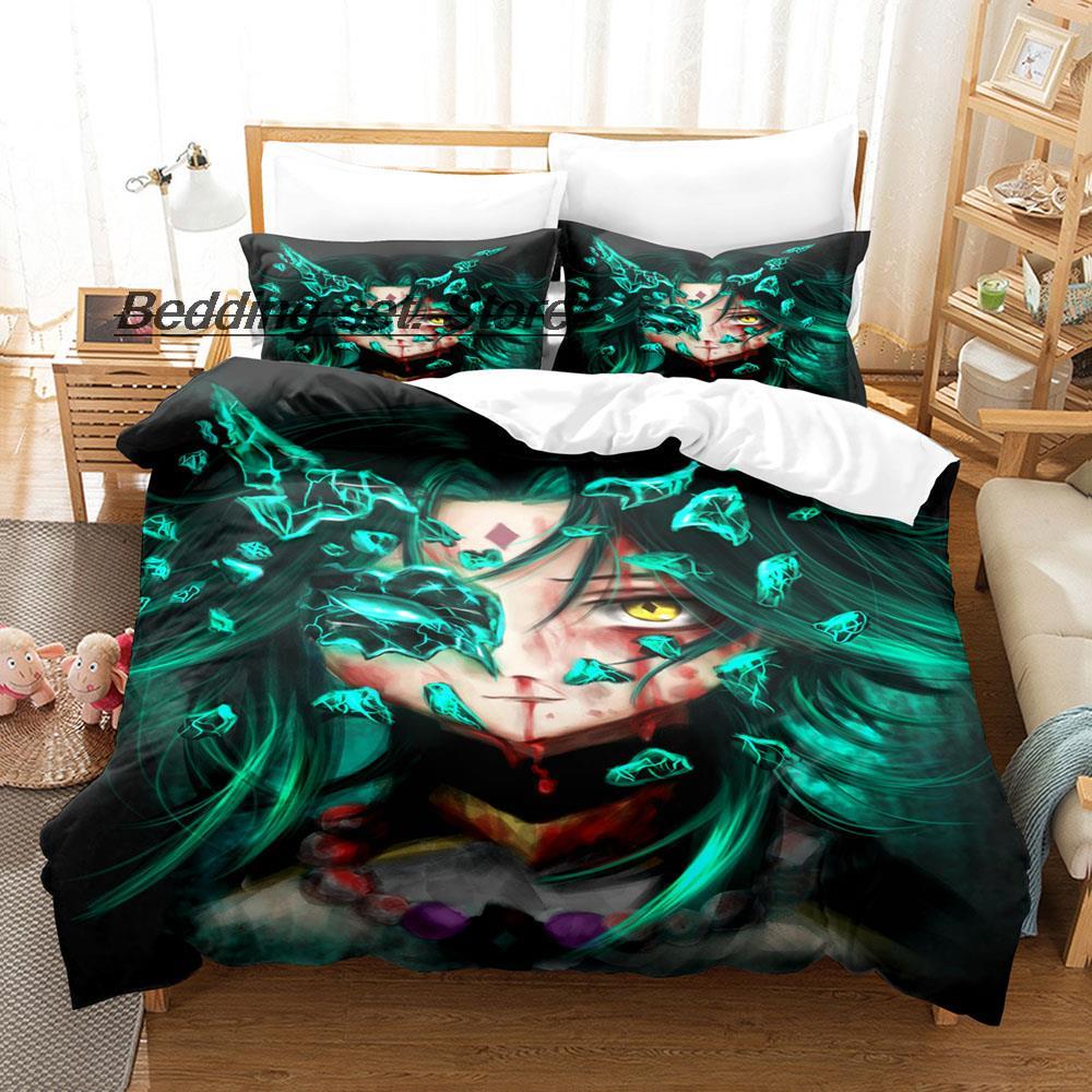 Game Genshin Impact Xiao Genshin Impact Bedding Set Single Twin Full Queen King Size Bed Set Aldult Kid Bedroom Duvetcover Sets