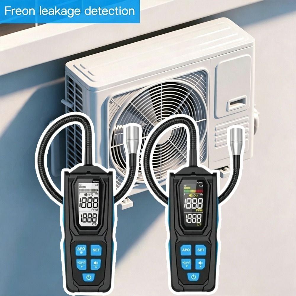 High Sensitivity Refrigerant Leak Detector Digital Display Gas Leak Detector Air Conditioning