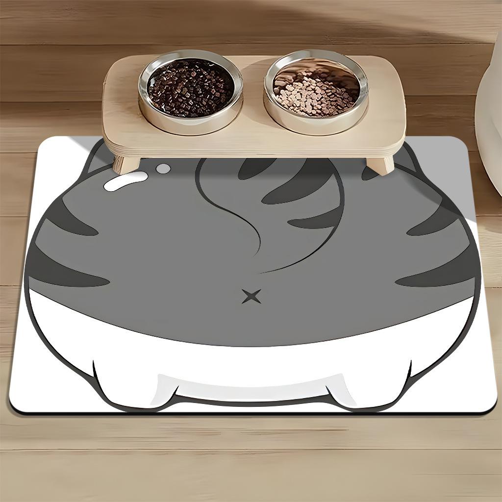 Haustier Platzset Katzenplatzset Hundeplatzset Katzennapfmatte Waschbar Saugfähig Rutschfest Geruchlos und Leicht zu Reinigen