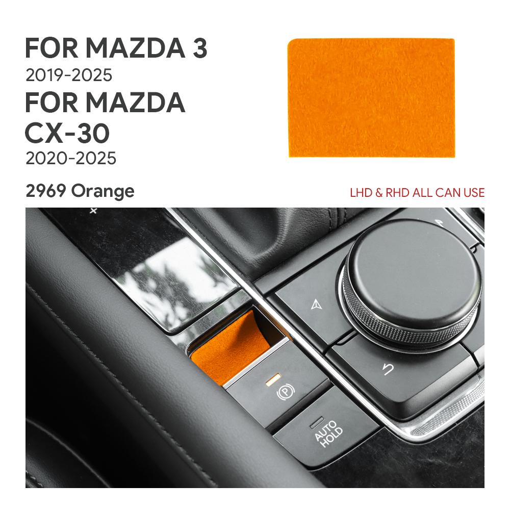 Top Suede Trim LHD RHD Sticker For Mazda 3 BP Axela CX30 CX-30 2019 2020 2025 2025 2025 2025 2025 Electronic Handbrake Groove