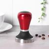 58mm Adjustable Height Stainless Steel Coffee Powder Tamper with Handle for Coffee Machine Red