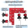2 Set Woodworking Corner Clamps Right Angle Ruler 90 Degree L-shaped Auxiliary Square Aluminium Positioning Plates Fixing with Precise Angles