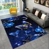 Dream Butterfly Flower Area Rug Large,Carpet Rug for Home Living Room Bedroom Sofa Doormat Decor,Kid Play Non-slip Floor Mats