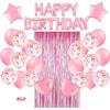 Happybirthday Party Arrangement Rose Gold Balloon Set Birthday Party Decorations