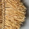 Japanese Styles Wall Art Handcrafted Dried Grass Raffia Leaf Hanging Ornament For Home Living Room Bedroom Decoration