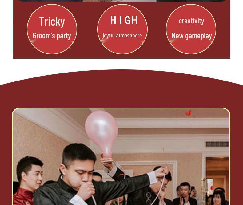 Groomsmen Blow-Up Balloon Gag: Wedding Reception Prank Props