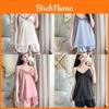 Ladies Silk Sleepwear Set With Vneck Sleeveless Pajamas And Shorts For Home And Lounge