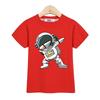 Children Summer Tops Astronaut Cartoon Fashion T-shirt Baby Boys Short Sleeves Shirt Clothing Shirt