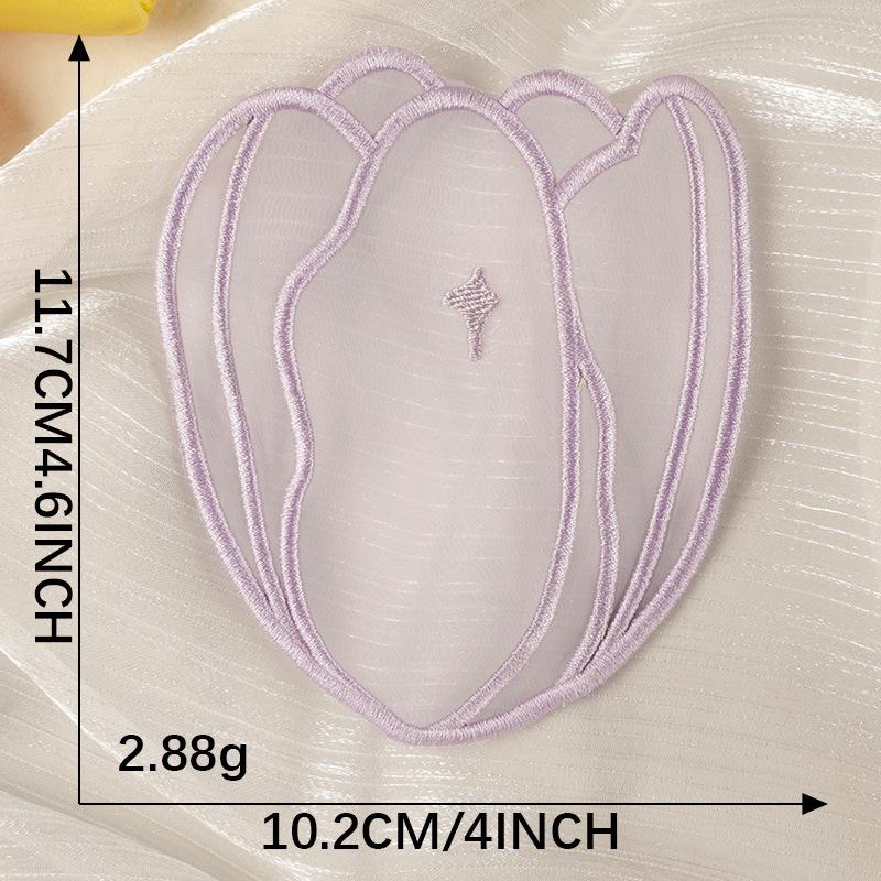 

Computer Embroidery Label Accessories Mesh Tulip Embroidery Sticker Diy Hand Account Shoe And Hat Accessories Patch Patch Cloth Sticker K2L-B-3-11