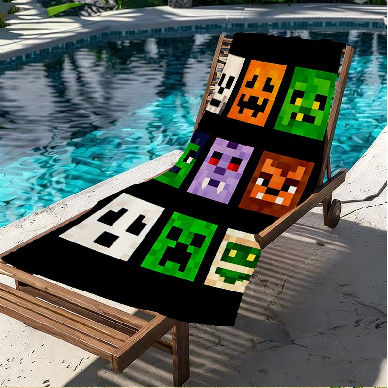 Gamer Print Beach Towel, Versatile Lightweight Absorbent Beach Towel for Pool Surf Yoga Bathroom, Perfect Birthday Holiday Gift