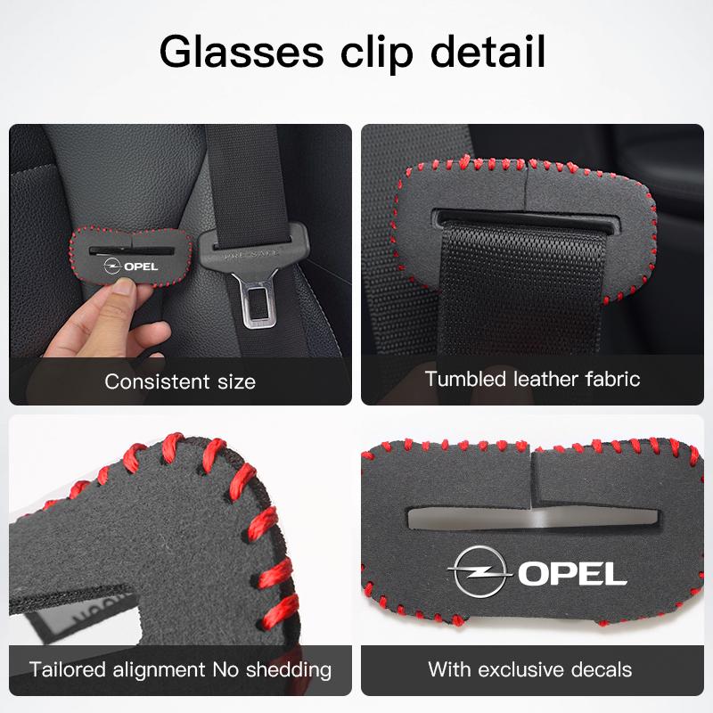 2Pcs Car Seat Safety Belt Buckle Plug Protector For Opel Corsa Astra Insignia Vectra Zafira Meriva Mokka Grandland Vivaro Antara
