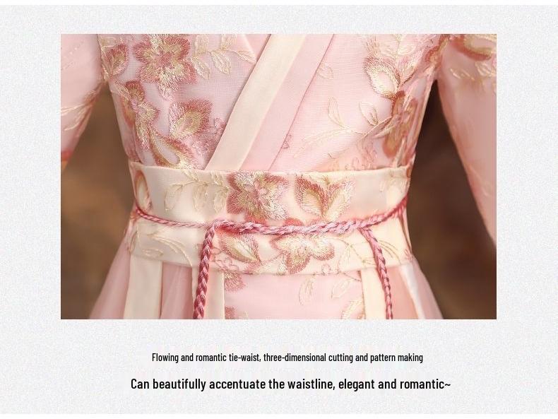 Children's Hanfu Tang Suit Dress - Fairy Style for 12-Year-Old Girls, Ruqun for Spring, Autumn, and Winter
