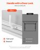 Verkaufsfenster 135x84 cm, Servicefenster aus Aluminiumlegierung für Food Truck, bis zu 85 Grad aufstellbares Bedienfenster mit 4 Schiebefenstern, Markisentür,
