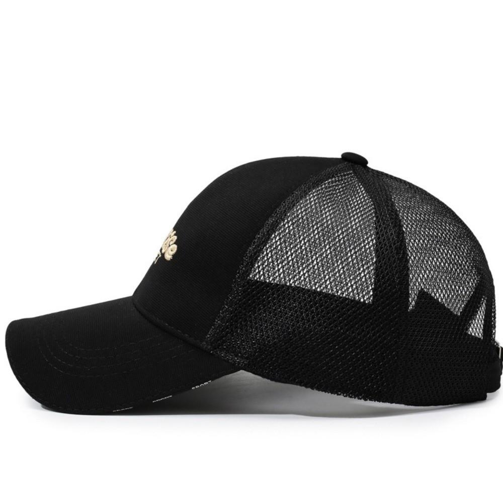 Letter Embroidered Baseball Cap Breathable Peaked Cap Fashion Snapback Cap Summer