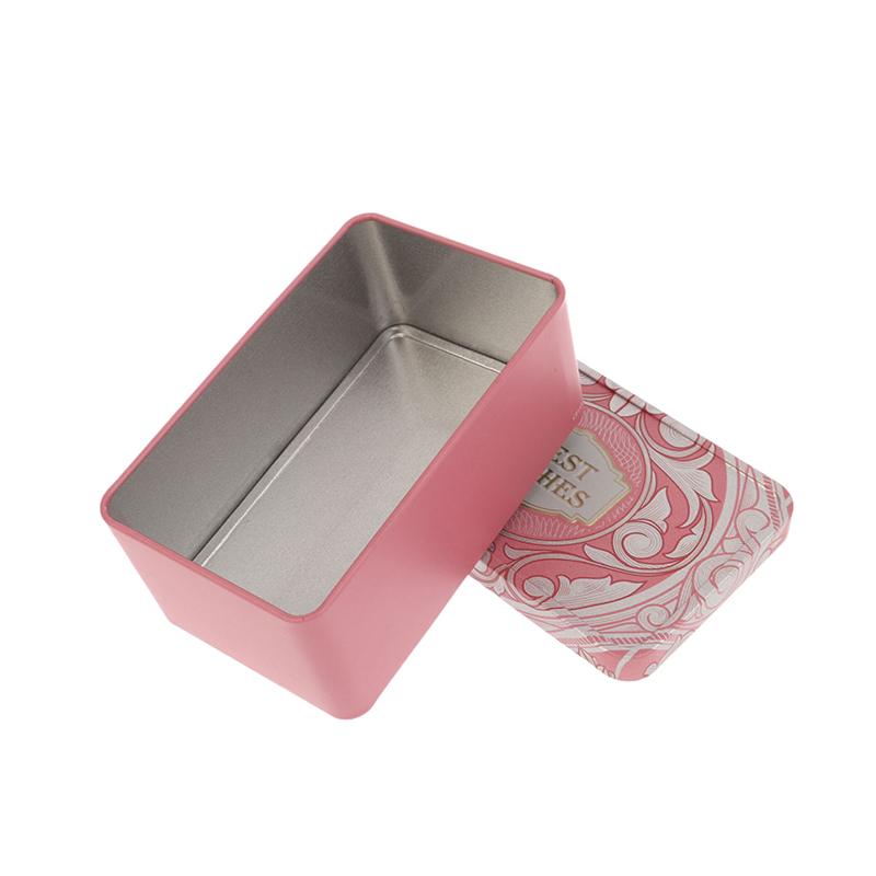 1 Stück Rechteckige Weißblechdose Süßigkeitenbox Geschenkaufbewahrungsbox Keksdose Metalldose Aufbewahrungsbox für Zuhause Weihnachts-Süßigkeitendosen Kindergeschenk