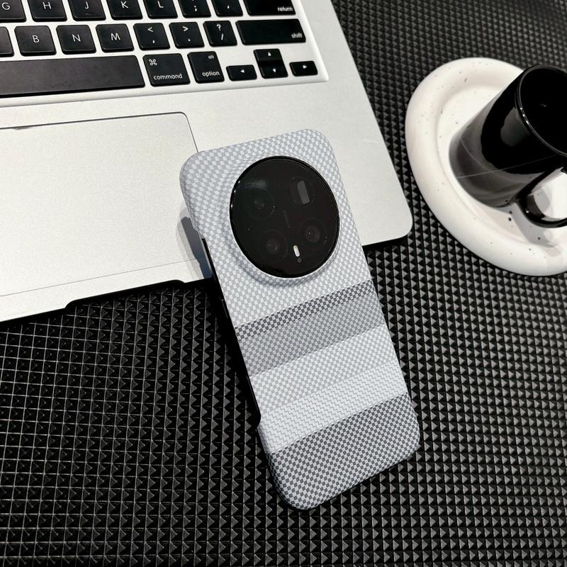 New Frameless Carbon Fiber Kevlar For Magsafe Magnetic Phone Case For Honor Magic 8 Pro Stripe Texture PC Wireless Charge Cover