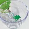Clear Elegant Color Four Leaf Clovers Phone Charm with Wind Chimes Portable Good Luck Fashion Accessory Daily Use