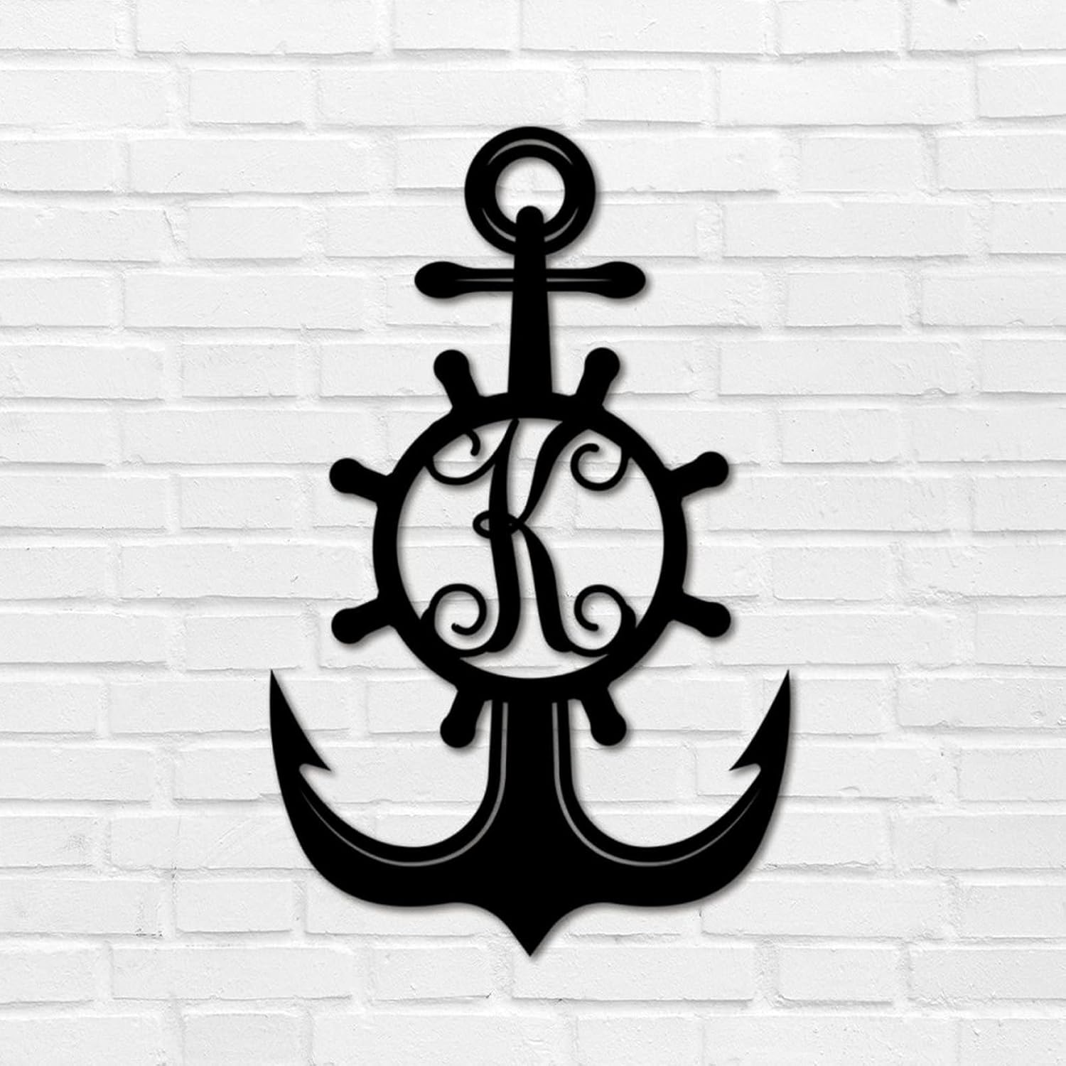 

Personalized Metal House Sign Monogram Wall Plaque for Garden Garage Patio