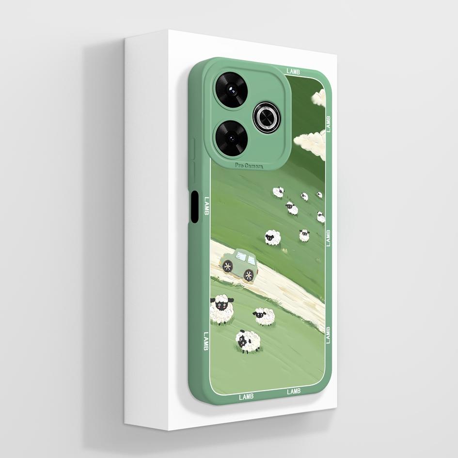 Pentru Redmi 12 13 14 13C 13R 14C 14R 4G 5G Huse Huse Flori cool Estetică Fluture Protecție pentru cameră Silicon lichid moale Potrivit pentru bara de protecție Redmi