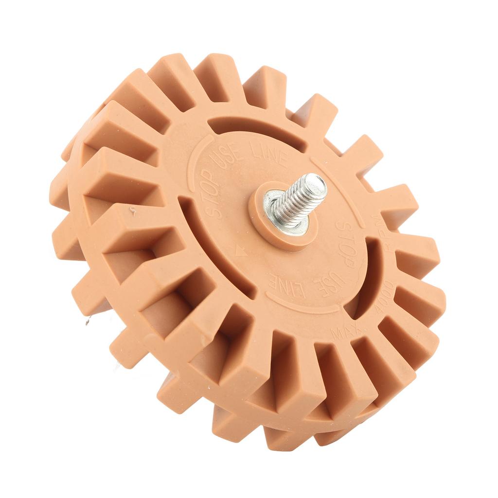 Rubber Eraser Wheel Adhesive Pinstripe Removal Tool for Paint Chrome Windows Metal Finishes Cars