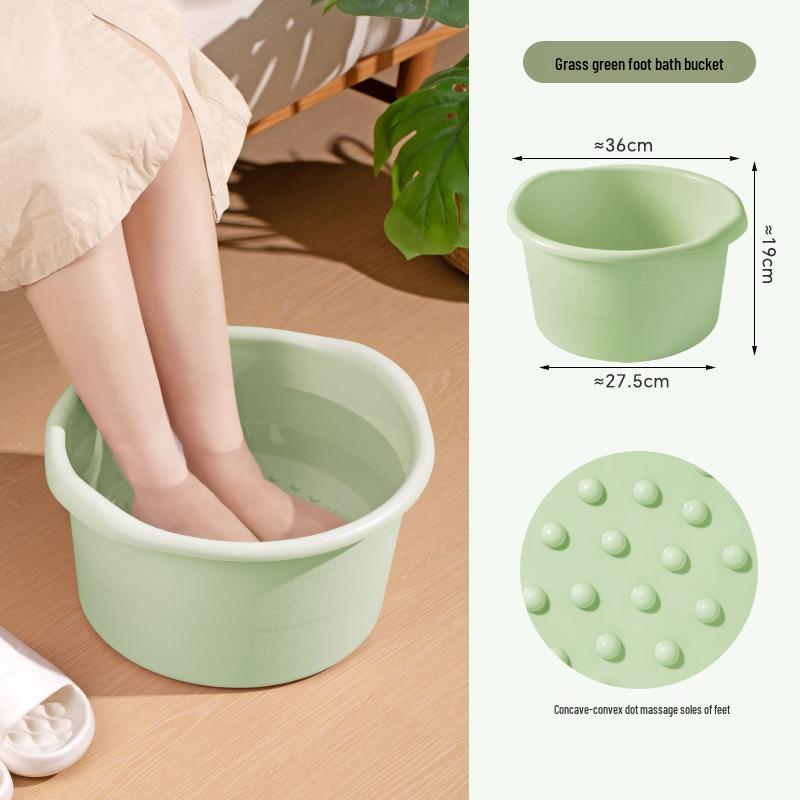 Förtjockat fotbadkar i plast med massagefunktion för vuxna och seniorer