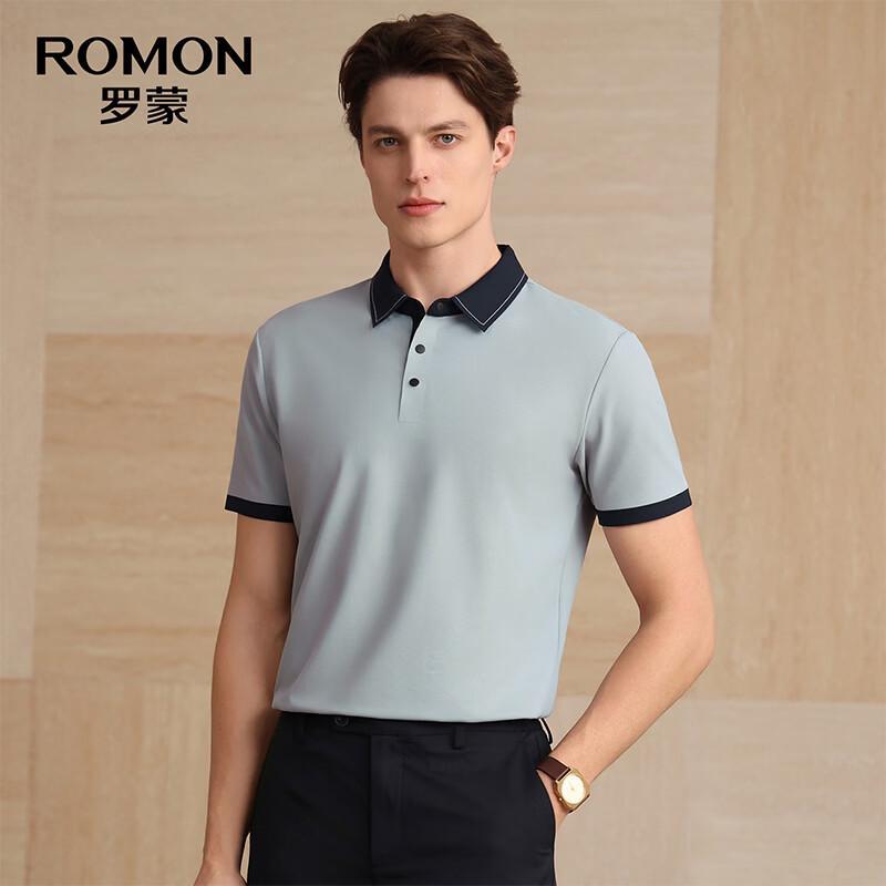Romon Men s 7A Antibacterial Ice Silk Sun Protection Polo Shirt 180