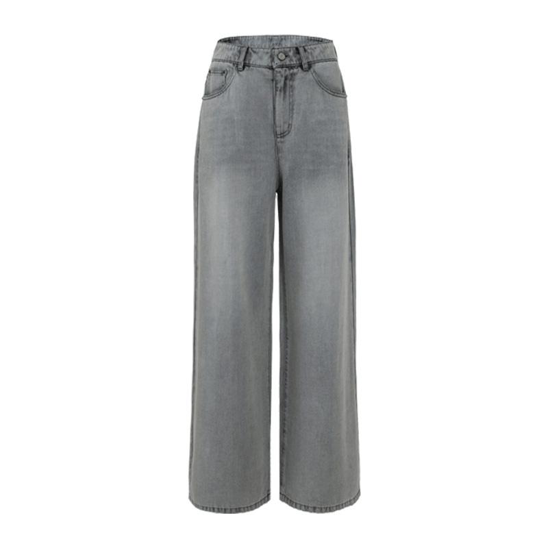 Cool Jelly Pants Yalida Laisaier Wide Leg Jeans Women's Large Straight Leg Pants
