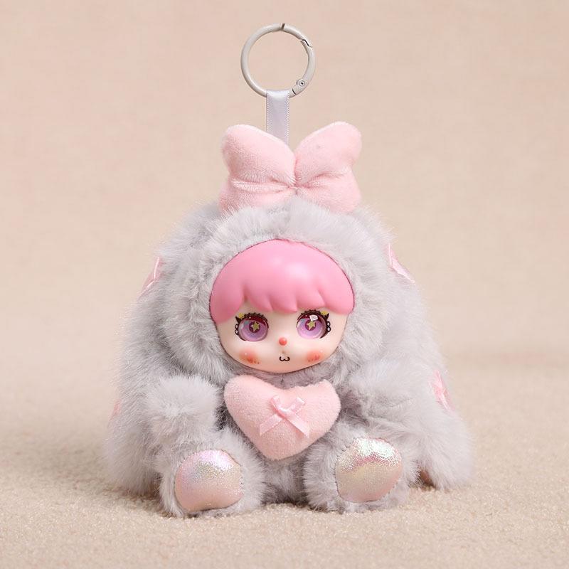 Cute Big Ear Rabbit Vinyl Plush Blind Box Pendant Bag Charm Girl Birthday Gift Collectible Figure