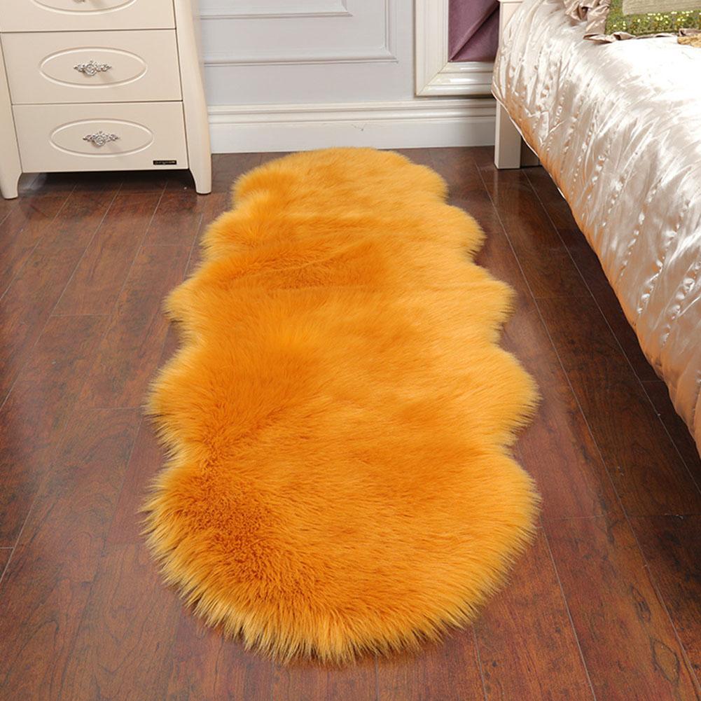 Artificial Sheepskin Long Hair Carpet Floor Wool Fluffy Soft Mat Rugs Soft Rugs Faux Fluffy Decor Shaggy Faux Shaggy Fluffy V9W0