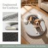 Orthopedic Cooling Dog Bed, Breathable Summer Pet Bed with Raised Edge, Soft Washable Dog Bed Mat for Small To Medium Dogs And Cats