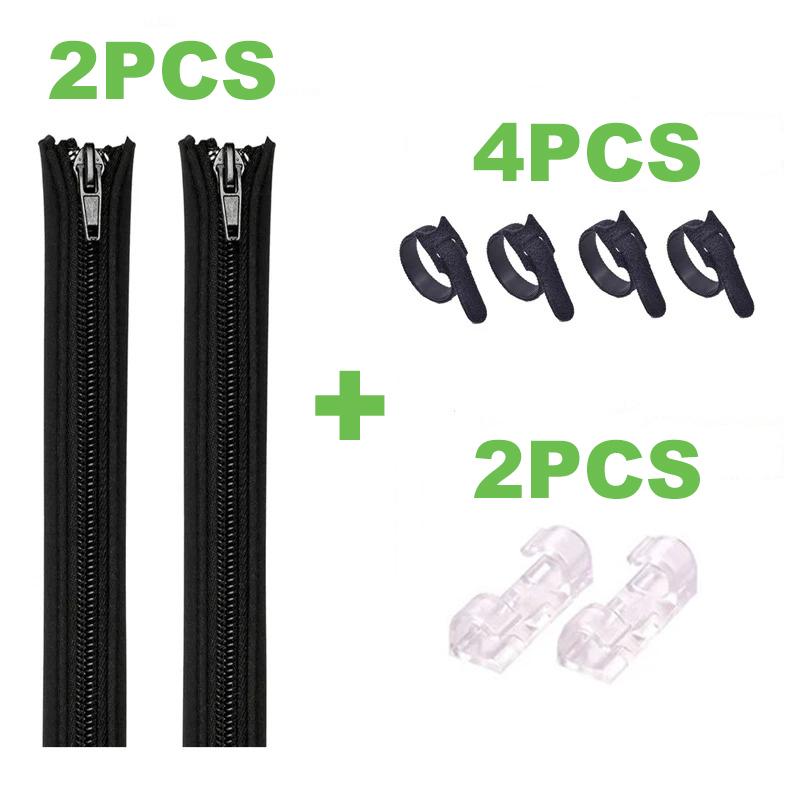 

16pcs Cable Organizer Storage Cable Management Sleeve Zipper Wire Organizer For TV Computer Cable Cover Zipper Cable Sleeve